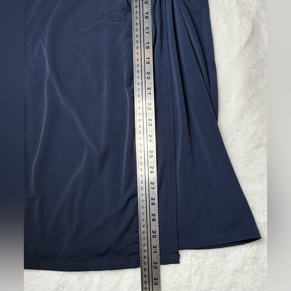 🆕 BCBGeneration Navy V-Neck Twist-Front Mini Dress - Picture 10 of 13
